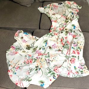 Floral wrap dress